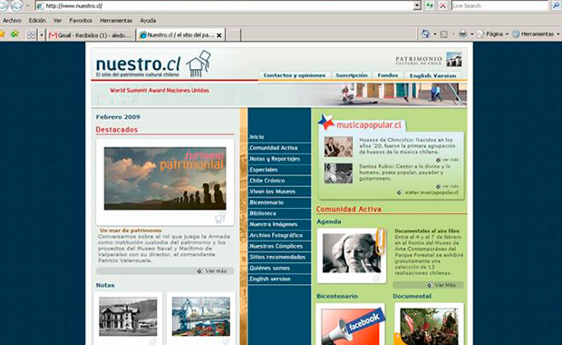 SITIO WWW.NUESTRO.CL
