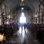 Interior del templo de Caguach.