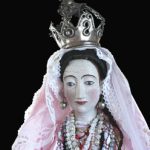 Virgen de la Purísima. Anónimo, Chiloé, siglo XVIII. Madera tallada y policromada. Iglesia de Quinchao, Comuna de Quinchao,  Chiloé, Región de Los Lagos.
