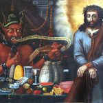 Las Postrimerías. Hermanos Cabrera. Óleo sobre Tela. Quiteño.