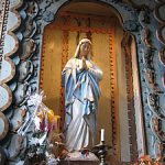Interior de la iglesia de Achao.