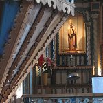 Interior de la iglesia de Achao.