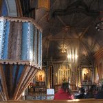 Interior de la iglesia de Achao.