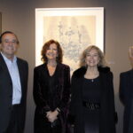 Juan Luis Correa, Gerente General de Larrain Vial, María Elena Comandari, Rosita Lira y el Director Ejecutivo de la Corporación Patrimonio Cultural de Chile Roberto Fuenzalida