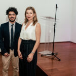 La Presdidenta de la Fundación Puerto de Ideas, Chantal Signorio, junto a uno de los directores de la Corporación Mario Rojas