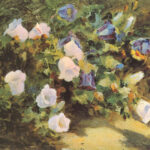 CAMPÁNULAS Óleo sobre tela 31 x 46 cm Museo O'Higginiano y de Bellas Artes de Talca, Talca, Chile.