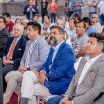De izquierda a derecha: el Director Ejecutivo de la Corporación Patrimonio Cultural de Chile, Roberto Fuenzalida; el Alcalde de Pica, Iván Infante; el Gte. de Relacionamiento de Collahuasi, Gaetano Manniello, y Eduardo Bravo, Supervisor de Relaciones Comunitarias se Collahuasi.