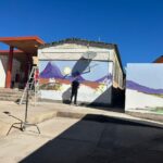 El artista en pleno proceso