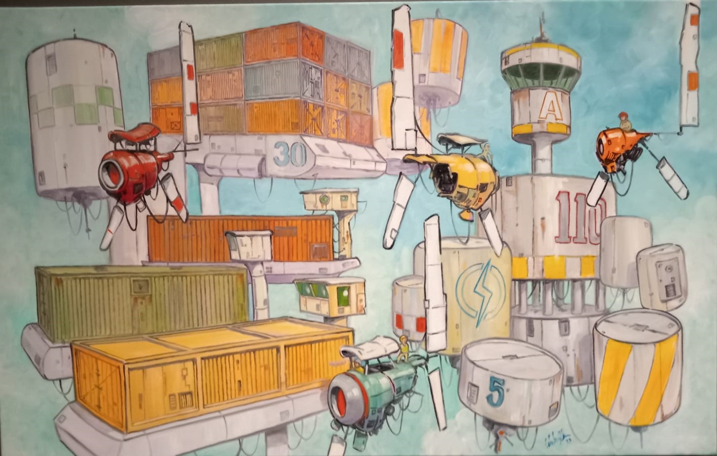 MURALES COLECTIVOS Y EXPOSICIÓN “OTROS ESPACIOS EN EL TIEMPO”, DE SEBASTIÁN GROSS